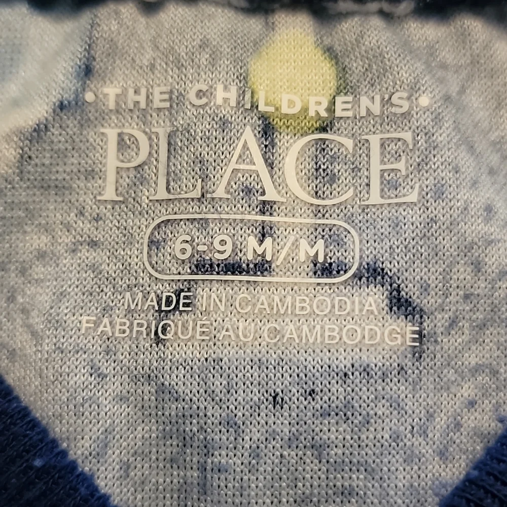 The children’s place size 6-9 months footie pajamas